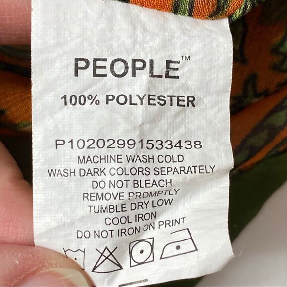 People Green Angrakha Kurta Size Medium - Picture 7 of 8